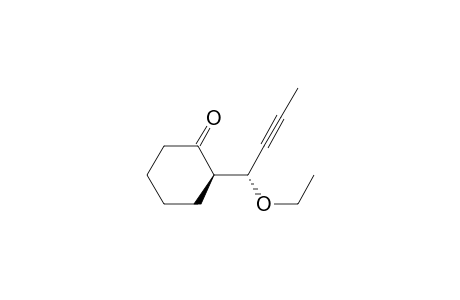 Cyclohexanone, 2-(1-ethoxy-2-butynyl)-, (R*,R*)-