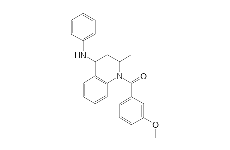 1-(3-Methoxybenzoyl)-2-methyl-N-phenyl-1,2,3,4-tetrahydro-4-quinolinamine
