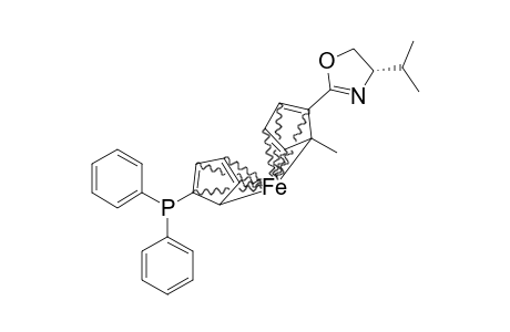 1-Diphenylphosphino-1'-[S-4-isopropyl-2,5-oxazolinyl]-2'-(Sp)-(methyl)-ferrocene