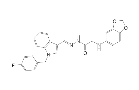 acetic acid, (1,3-benzodioxol-5-ylamino)-, 2-[(E)-[1-[(4-fluorophenyl)methyl]-1H-indol-3-yl]methylidene]hydrazide