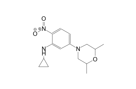 benzenamine, N-cyclopropyl-5-(2,6-dimethyl-4-morpholinyl)-2-nitro-