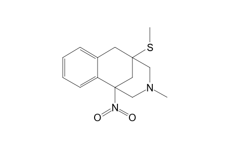 3-Methyl-5-methylsulfanyl-1-nitro-1,2,3,4,5,6-hexahydro-1,5-methano-3-benzoazocine