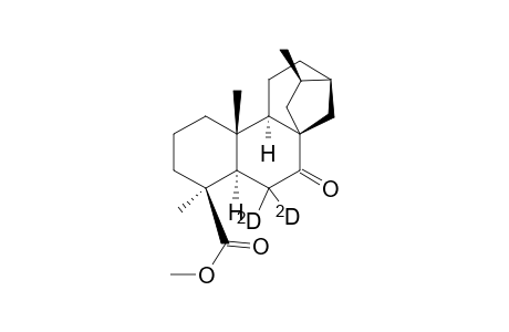 Methyl 7-keto-16.beta.-(-)-Kauran-18-oate-6,6-D2