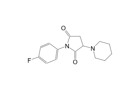 2,5-pyrrolidinedione, 1-(4-fluorophenyl)-3-(1-piperidinyl)-
