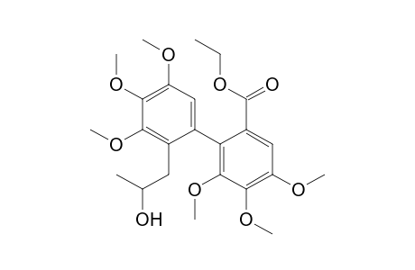 [1,1'-Biphenyl]-2-carboxylic acid, 2'-(2-hydroxypropyl)-3',4,4',5,5',6-hexamethoxy-, ethyl ester
