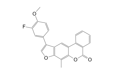 10-(3-fluoro-4-methoxyphenyl)-7-methyl-5H-benzo[c]furo[3,2-g]chromen-5-one