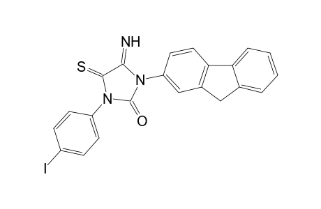1-(9H-Fluoren-2-yl)-5-imino-3-(4-iodophenyl)-4-thioxoimidazolidin-2-one