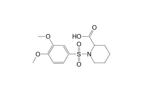 1-[(3,4-dimethoxyphenyl)sulfonyl]-2-piperidinecarboxylic acid