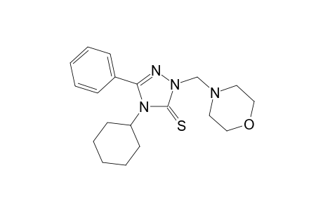 3H-1,2,4-Triazole-3-thione, 4-cyclohexyl-2,4-dihydro-2-(4-morpholinylmethyl)-5-phenyl-