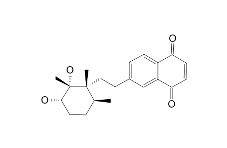 CORDIAQUINONE-H;6-[10-(11,12,16-TRIMETHYL-12,13-DIHYDROXYCYClOHEXYL)-ETHYL]-1,4-NAPHTHALENEDIONE
