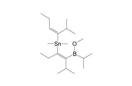 2,5-DIETHYL-1,4-DIISOPROPYL-1-ISOPROPYL-(METHOXY)-BORYL-3,3-DIMETHYL-3-STANNA-1,4-PENTADIENE