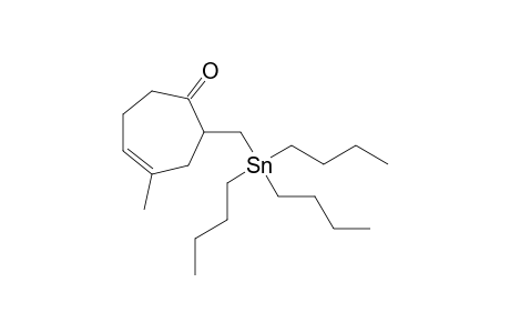 4-Methyl-2-[(tributylstannyl)methyl]-4-cyclohepten-1-one