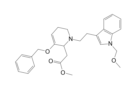 2-[1-[2-[1-(methoxymethyl)-3-indolyl]ethyl]-5-phenylmethoxy-3,6-dihydro-2H-pyridin-6-yl]acetic acid methyl ester
