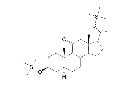 Bis(trimethylsilyl) derivative of 3.alpha.,20.alpha.-Dihydroxy-5.alpha.-pregnan-11-one