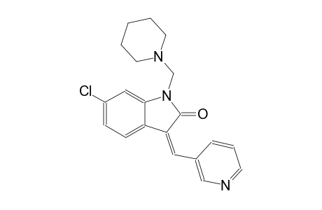 2H-indol-2-one, 6-chloro-1,3-dihydro-1-(1-piperidinylmethyl)-3-(3-pyridinylmethylene)-, (3Z)-