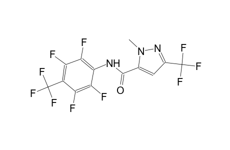 1-methyl-N-[2,3,5,6-tetrafluoro-4-(trifluoromethyl)phenyl]-3-(trifluoromethyl)-1H-pyrazole-5-carboxamide