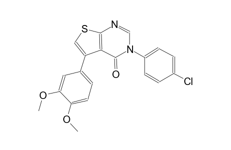 3-(4-chlorophenyl)-5-(3,4-dimethoxyphenyl)thieno[2,3-d]pyrimidin-4(3H)-one