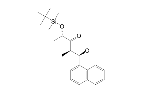 (+)-(2S,4R,5R)-5-HYDROXY-4-METHYL-5-(1-NAPHTHYL)-2-[((DIMETHYL)-(1,1-DIMETHYLETHYL)-SILYL)-OXY]-3-PENTANONE