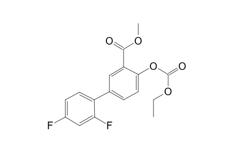 Diflusinal, o-ethoxycarbonyl-, methyl ester