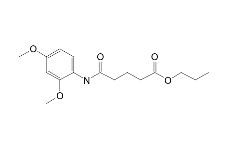 Glutaric acid, monoamide, N-(2,4-dimethoxyphenyl)-, propyl ester