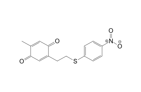 2,5-Cyclohexadiene-1,4-dione, 2-methyl-5-[2-[(4-nitrophenyl)thio]ethyl]-