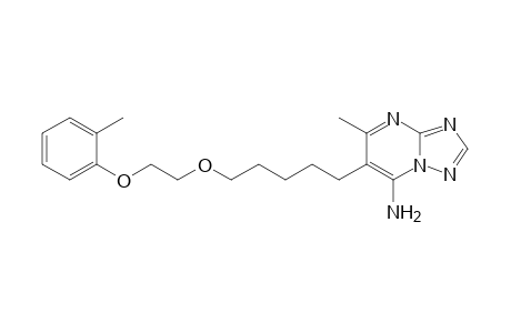 [1,2,4]Triazolo[1,5-a]pyrimidin-7-amine, 5-methyl-6-[5-[2-(2-methylphenoxy)ethoxy]pentyl]-