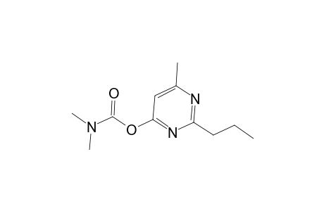 Carbamic acid, dimethyl-, 6-methyl-2-propyl-4-pyrimidinyl ester
