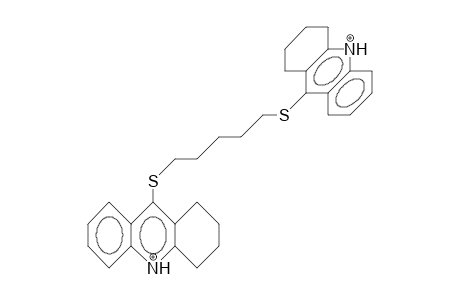 1,5-Bis(1,2,3,4-tetrahydro-9-acridiniothio)-pentane dication