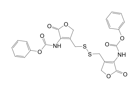 Carbamic acid, [dithiobis[methylene(2,5-dihydro-2-oxo-4,3-furandiyl)]]bis-, diphenyl ester
