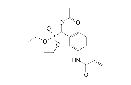 Phosphonic acid, P-[(acetyloxy)[3-[(1-oxo-2-propen-1-yl)amino]phenyl]methyl]-, diethyl ester