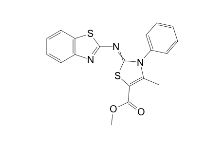Methyl 2-(benzo[d]thiazol-2-ylimino)-4-methyl-3-phenyl-2,3-dihydrothiazole-5-carboxylate