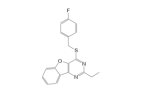 2-ethyl-4-[(4-fluorobenzyl)sulfanyl][1]benzofuro[3,2-d]pyrimidine