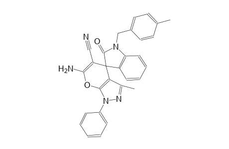6'-amino-3'-methyl-1-(4-methylbenzyl)-2-oxo-1'-phenyl-1'H-spiro[indoline-3,4'-pyrano[2,3-c]pyrazole]-5'-carbonitrile