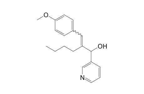 3-Pyridinemethanol, alpha-[1-[(4-methoxyphenyl)methylene]pentyl]-