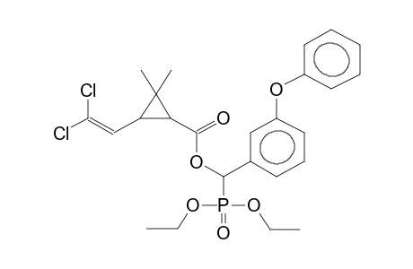 O,O-DIETHYL[ALPHA-(2-(2',2'-DICHLOROVINYL)-3,3-DIMETHYLCYCLOPROPYLCARBOXY)-META-PHENOXYBENZYL]PHOSPHONATE