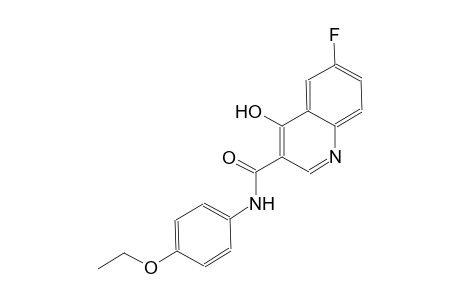 3-quinolinecarboxamide, N-(4-ethoxyphenyl)-6-fluoro-4-hydroxy-