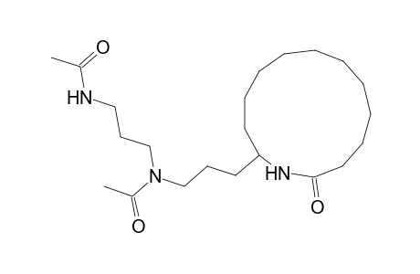 N-[3-(Acetylamino)propyl]-N-[3-(13-oxoazacyclotridecan-2-yl)propyl]acetamide