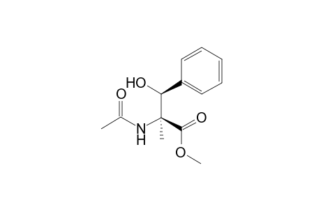 erythro-Methyl (2S*,3S*)-2-(N-Acetylamino)-3-hydroxy-2-methyl-3-phenylpropanoate