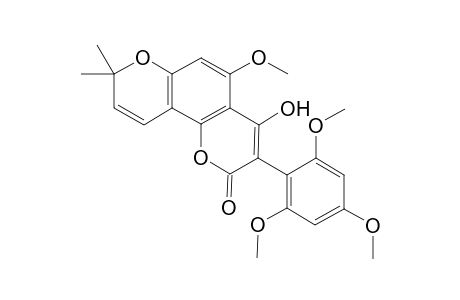 4-Hydroxy-5-methoxy-3-(2,4,6-trimethoxyphenyl)-8,8-dimethyl-2H,8H-benzo[1,2-b:13,4-b']dipyran-2-one