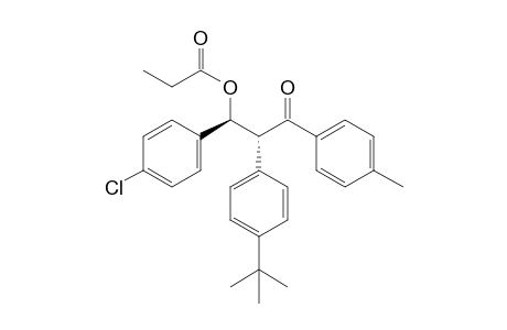 (1S,2R)/(1R,2S)-2-[4-(tert-Butyl)phenyl]-1-(4-chlorophenyl)-3-(4-methylphenyl)-3-oxopropyl Propionate