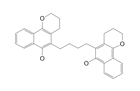 Butane, 1,4-bis[benzo[H]chroman-6-ol-5-yl]-