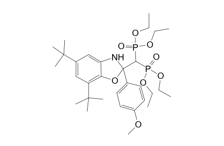 Tetraethyl (5,7-di-tert-butyl-2-(4-methoxyphenyl)-2,3-dihydrobenzo[d]oxazol-2-yl)methylenediphosphonate