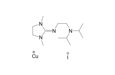 N-[2-[(1,3-Dimethylimidazolidin-2-ylidene)amino]ethyl]-N-isopropyl-propan-2-amine cuprous iodide