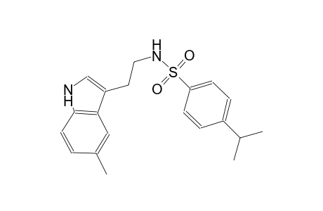 4-isopropyl-N-[2-(5-methyl-1H-indol-3-yl)ethyl]benzenesulfonamide