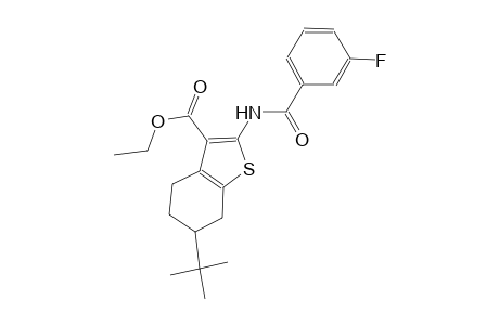 benzo[b]thiophene-3-carboxylic acid, 6-(1,1-dimethylethyl)-2-[(3-fluorobenzoyl)amino]-4,5,6,7-tetrahydro-, ethyl ester