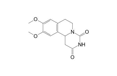 9,10-dimethoxy-1,3,4,6,7,11b-hexahydro-2H-pyrimido[6,1-a]isoquinoline-2,4-dione