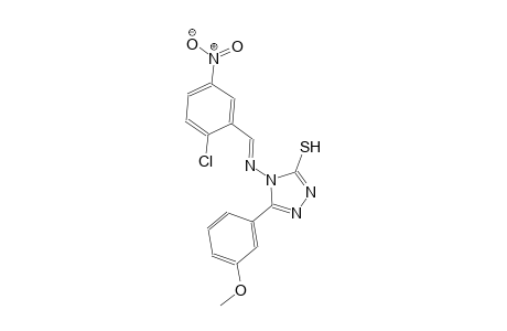 4-{[(E)-(2-chloro-5-nitrophenyl)methylidene]amino}-5-(3-methoxyphenyl)-4H-1,2,4-triazole-3-thiol