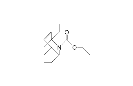 N-Ethoxycarbonyl-1-ethyl-2-aza-tricyclo(4.3.1.0/3,7/)dec-8-ene