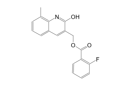 (2-hydroxy-8-methyl-3-quinolinyl)methyl 2-fluorobenzoate