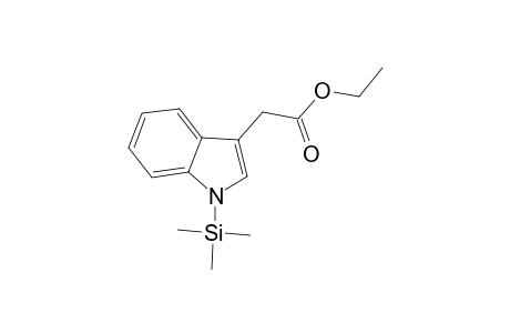 1H-Indole-3-acetic acid, 1-(trimethylsilyl)-, ethyl ester
